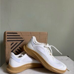 RAD Global Women’s One V2 White and Tan Athletic Shoes